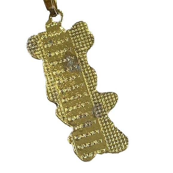 Gold Tone Enamel Minnie Mouse Pendant Charm Disney Dangle Necklace Girls Gift - Picture 2 of 4